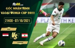 fb88-soi kèo Iraq vs Lebanon