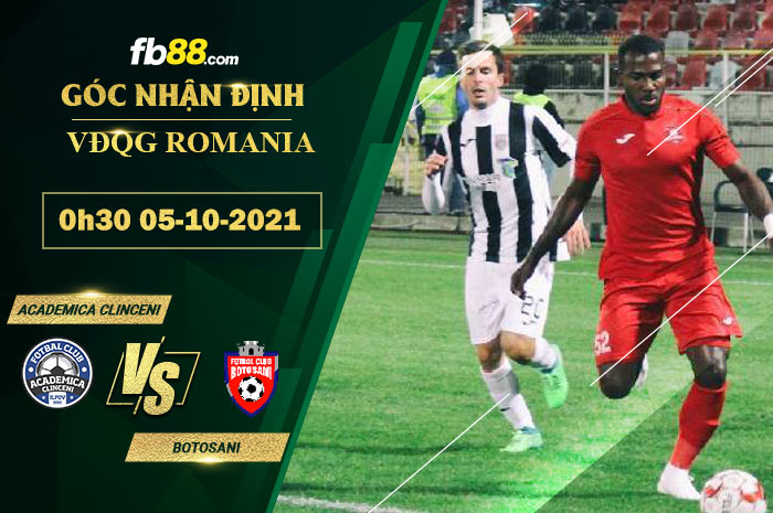 Fb88 soi kèo trận đấu Academica Clinceni vs Botosani