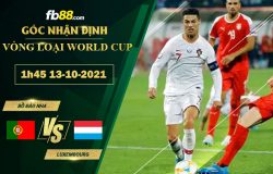 Fb88 soi kèo trận đấu Bồ Đào Nha vs Luxembourg