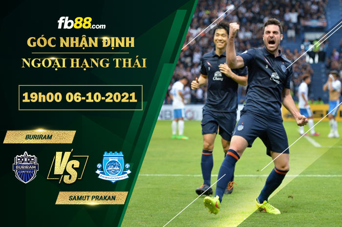 Fb88 thông số trận đấu Buriram vs Samut Prakan
