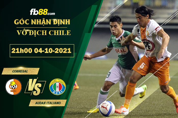 Fb88 soi kèo trận đấu Cobresal vs Audax Italiano