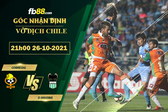 Fb88 soi kèo trận đấu Cobresal vs O Higgins
