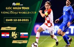 Fb88 soi kèo trận đấu Croatia vs Slovakia