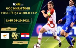 Fb88 soi kèo trận đấu Cyprus vs Croatia