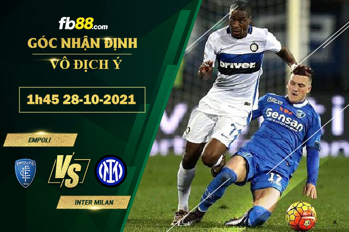 Fb88 soi kèo trận đấu Empoli vs Inter Milan
