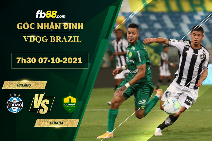 Fb88 soi kèo trận đấu Gremio vs Cuiaba