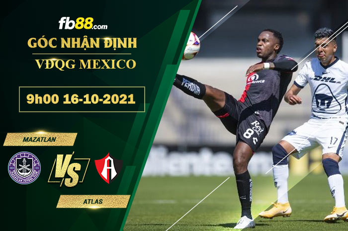 Fb88 soi kèo trận đấu Mazatlan vs Atlas