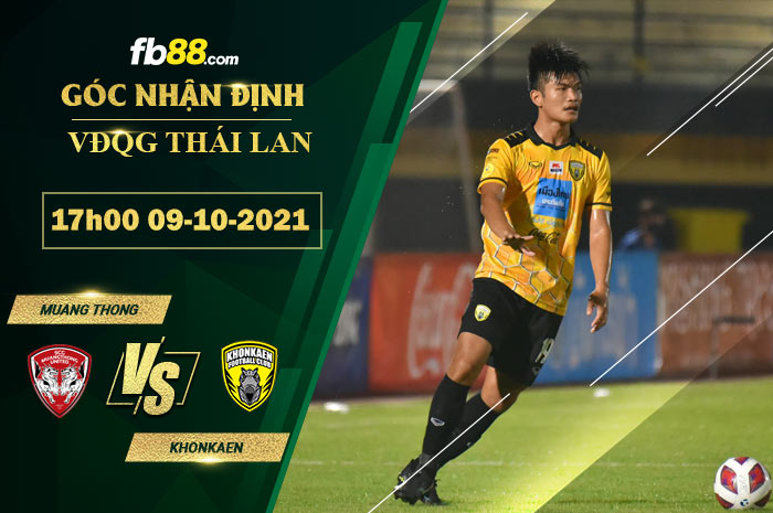 Fb88 soi kèo trận đấu Muang Thong vs Khonkaen
