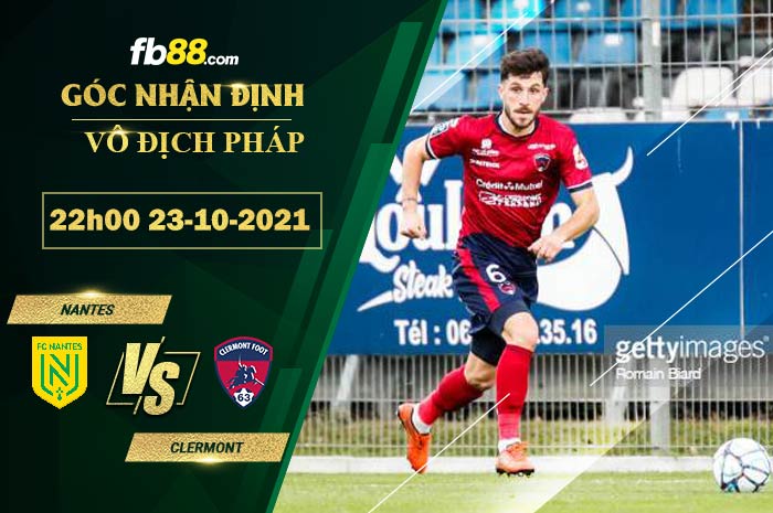 Fb88 soi kèo trận đấu Nantes vs Clermont