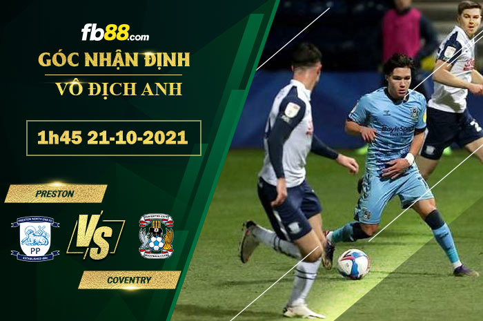 Fb88 soi kèo trận đấu Preston vs Coventry