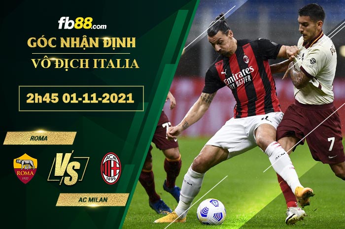 Fb88 soi kèo trận đấu Roma vs AC Milan