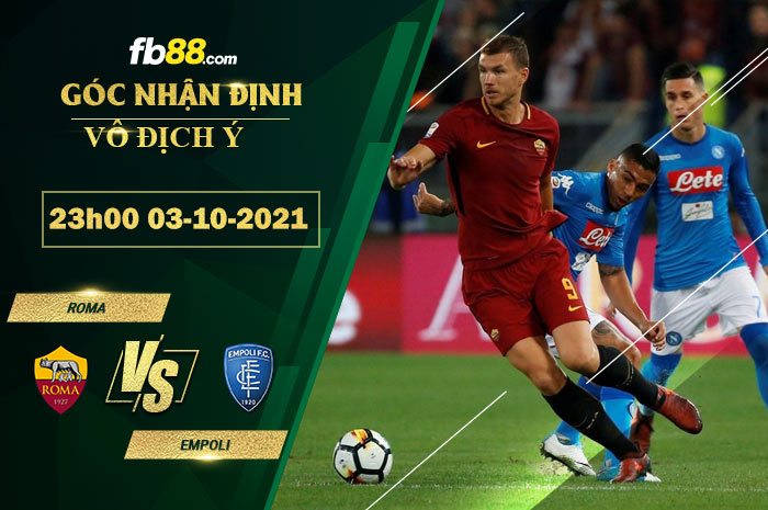 Fb88 soi kèo trận đấu Roma vs Empoli