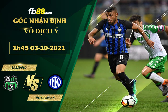 Fb88 soi kèo trận đấu Sassuolo vs Inter Milan