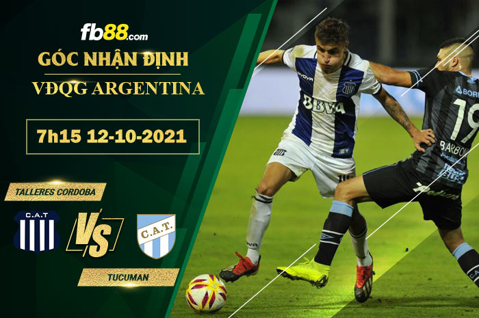 Fb88 soi kèo trận đấu Talleres Cordoba vs Tucuman