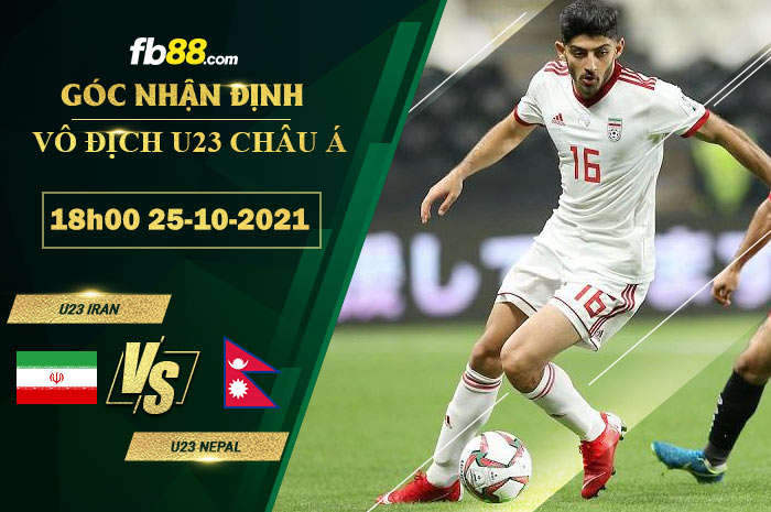Fb88 soi kèo trận đấu U23 Iran vs U23 Nepal
