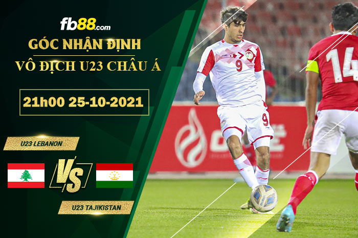 Fb88 soi kèo trận đấu U23 Tajikistan  vs U23 Lebanon
