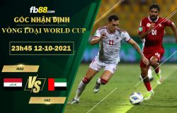 Fb88 soi kèo trận đấu UAE vs Iraq