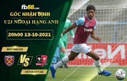 Fb88 soi kèo trận đấu West Ham U23 vs Exeter City U23