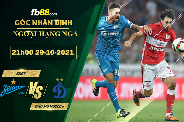 Fb88 soi kèo trận đấu Zenit vs Dynamo Moscow