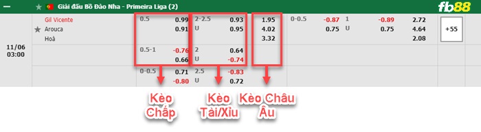 Fb88 bảng kèo trận đấu Gil Vicente vs FC Arouca
