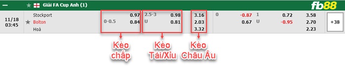 Fb88 bảng kèo trận đấu Stockport County vs Bolton