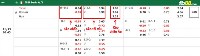 fb88-bảng kèo trận đấu Torino vs Udinese