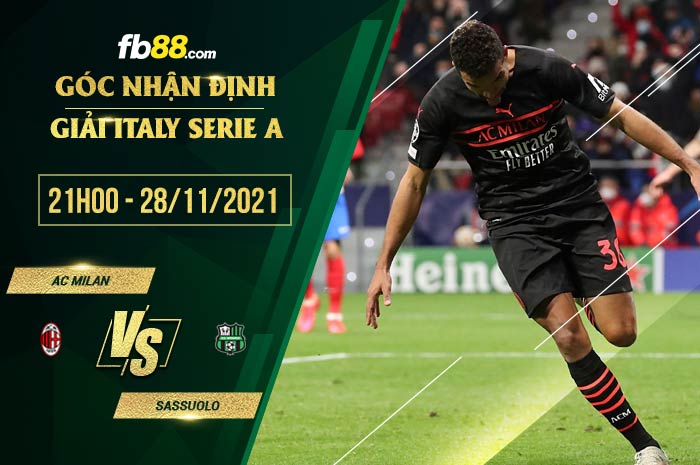 fb88-soi kèo AC Milan vs Sassuolo