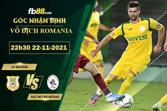 Fb88 soi kèo trận đấu CS Mioveni vs Gaz Metan Medias