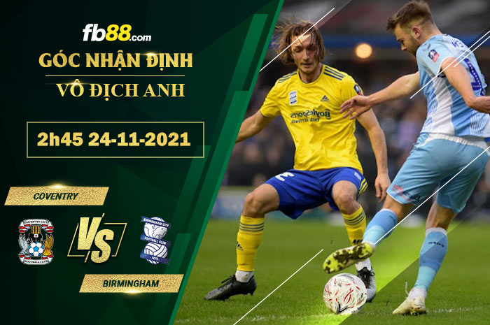 Fb88 soi kèo trận đấu Coventry vs Birmingham