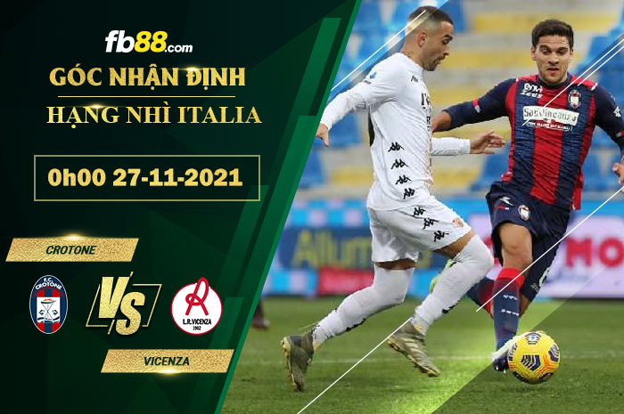 Fb88 soi kèo trận đấu Crotone vs Vicenza
