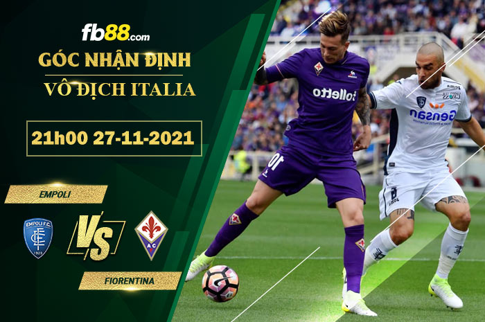 Fb88 soi kèo trận đấu Empoli vs Fiorentina