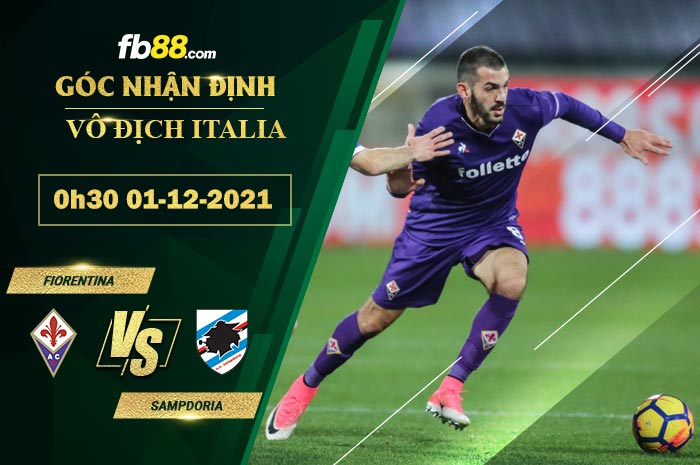 Fb88 soi kèo trận đấu Fiorentina vs Sampdoria