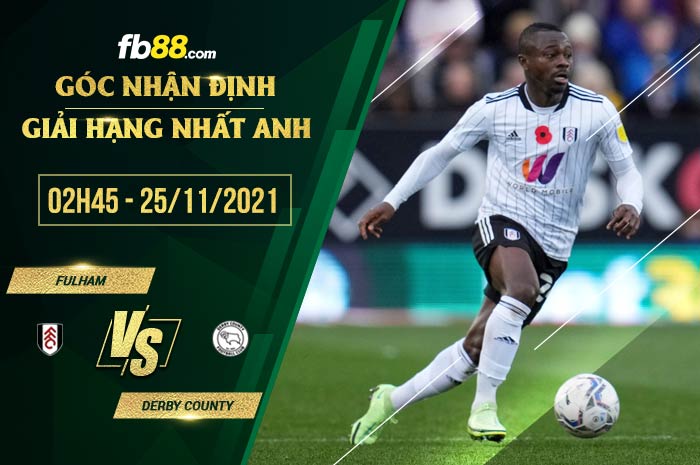 fb88-soi kèo Fulham vs Derby County