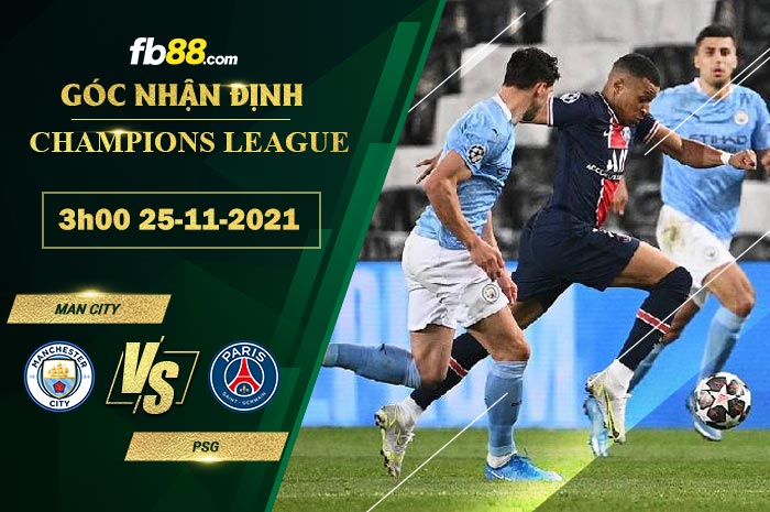 Fb88 soi kèo trận đấu Man City vs PSG