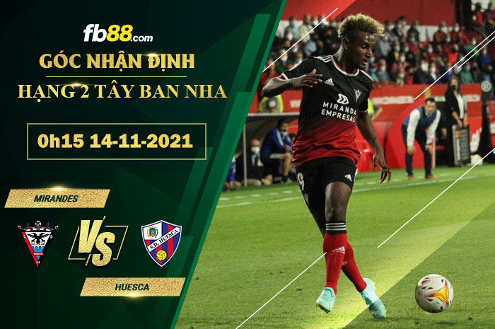 Fb88 soi kèo trận đấu Mirandes vs Huesca
