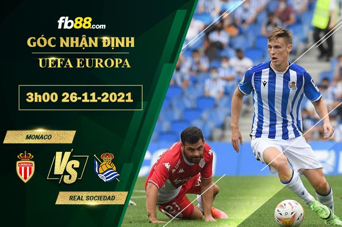 Fb88 soi kèo trận đấu Monaco vs Real Sociedad