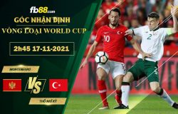 Fb88 soi kèo trận đấu Montenegro vs Thổ Nhĩ Kỳ