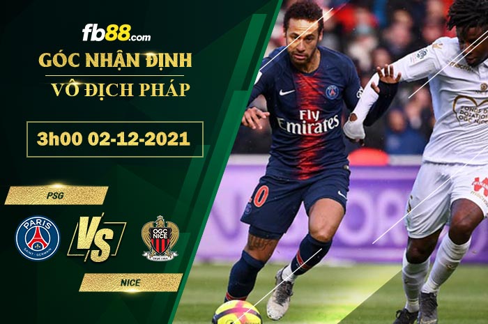 Fb88 soi kèo trận đấu PSG vs Nice