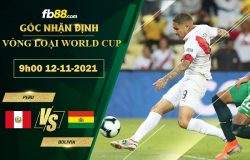 Fb88 soi kèo trận đấu Peru vs Bolivia