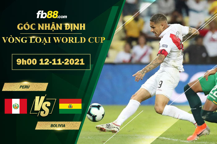 Fb88 soi kèo trận đấu Peru vs Bolivia