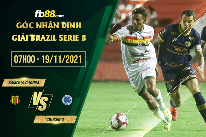 fb88-soi kèo Sampaio Correa vs Cruzeiro