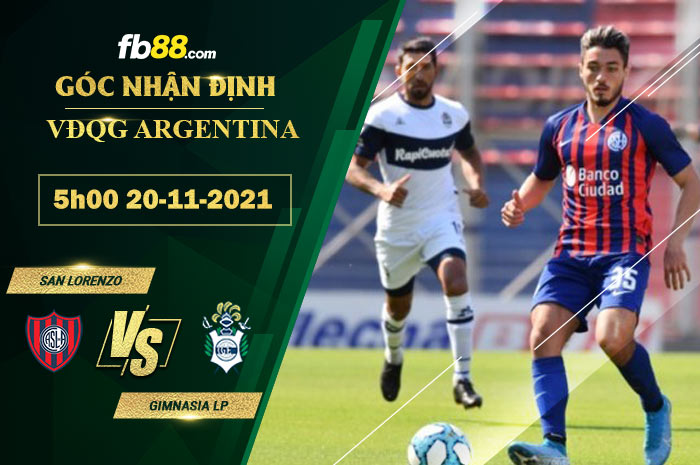 Fb88 soi kèo trận đấu San Lorenzo vs Gimnasia LP