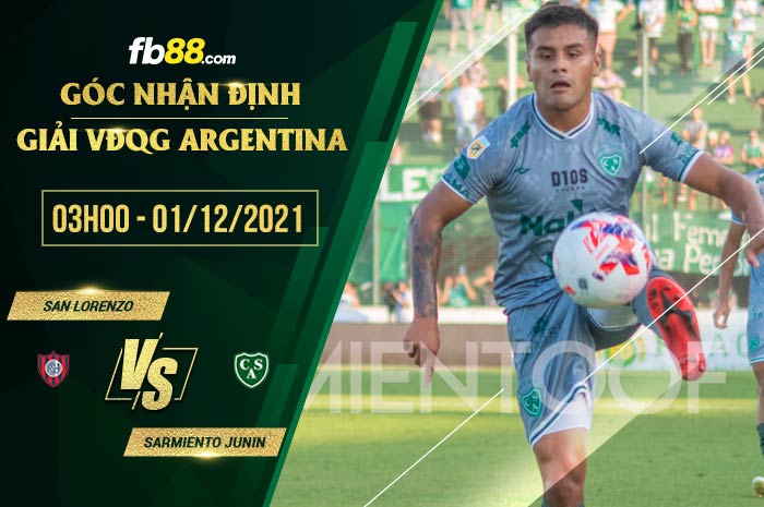 fb88-soi kèo San Lorenzo vs Sarmiento Junin