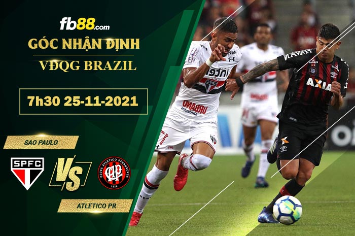 Fb88 soi kèo trận đấu Sao Paulo vs Atletico Paranaense