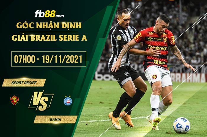 fb88-soi kèo Sport Recife vs Bahia