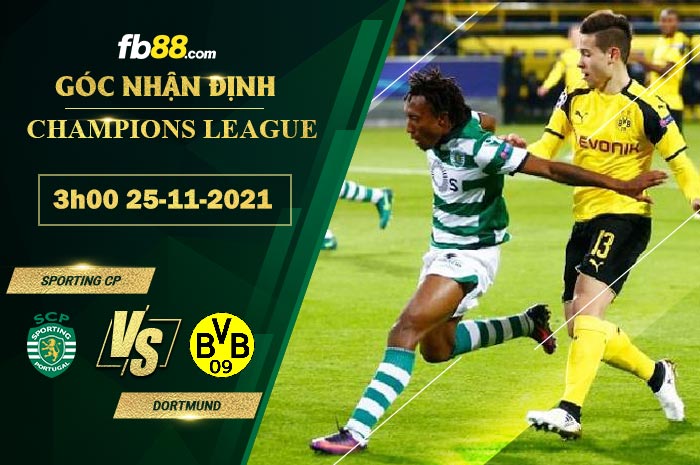 Fb88 soi kèo trận đấu Sporting CP vs Dortmund