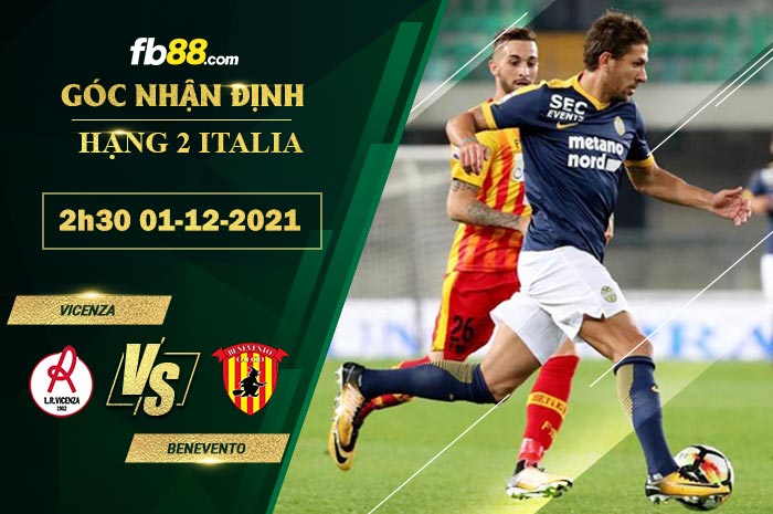 Fb88 soi kèo trận đấu Vicenza vs Benevento