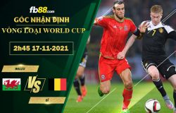 Fb88 soi kèo trận đấu Wales vs Bỉ