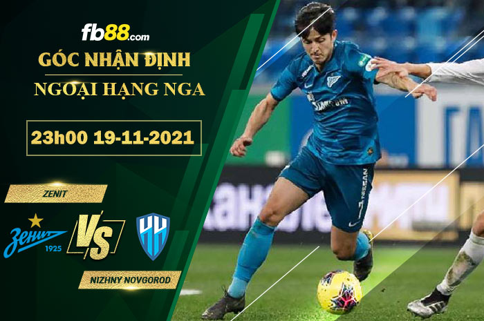 Fb88 soi kèo trận đấu Zenit vs Nizhny Novgorod