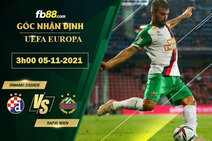 Fb88 soi kèo trận đấu Dinamo Zagreb vs Rapid Wien